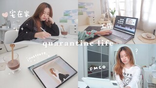 quarantine vlog 🍡mco日记 lots of editing, staying at home, eating good food ft. skillshare