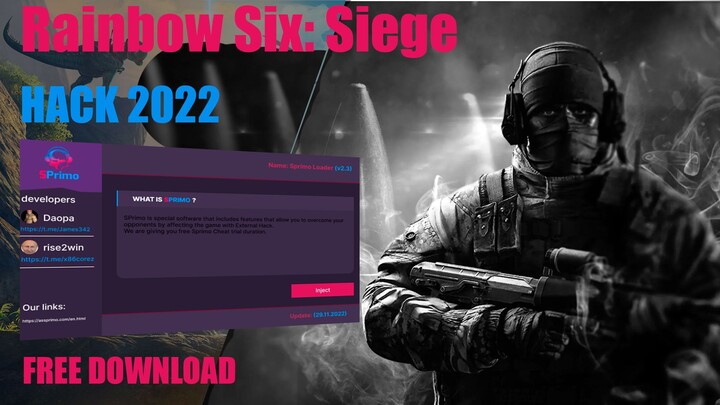 RAINBOW SIX SIEGE Hack Free | Download Hack Rainbow Six Siege | Best Undetected Cheats 2022