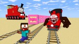 Monster School: TRAIN SCHOOL EATER and CHOO CHOO CHARLES Challenge - Minecraft Animation