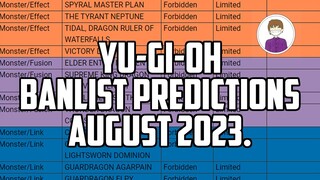 81% Accurate Yu-Gi-Oh! BANLIST PREDICTIONS! ive finally got it!