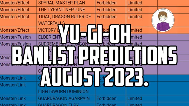 81% Accurate Yu-Gi-Oh! BANLIST PREDICTIONS! ive finally got it!