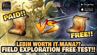 Seven Knights 2 Indonesia - PERBANDINGAN FIELD EXPLORATION FREE DAN BERBAYAR!! 🤨 | Field Exploration