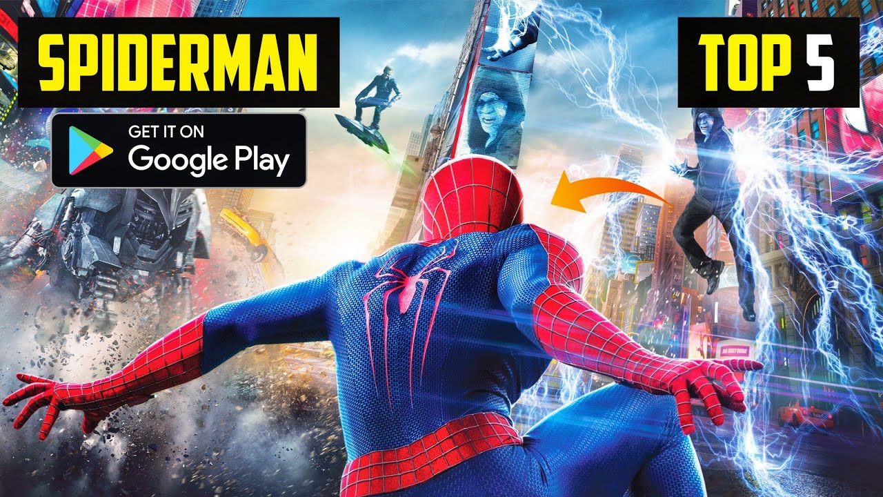 Top 10 Best Spider Man Games For Android 2022  High Graphics Spiderman  Games (Online/Offline) 