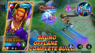 SEASON 20 BRUNO OFFLANE COMPLETE BUILD | MASTER BODAK | TOP PHILIPPINES BRUNO | - Mobile Legends