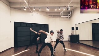 مقارنة بين الرقصة الأصلية والرقصة المقدمة على المسرح لرقصة SM "EUNHYUK X MARK X YUTA" في المرحلة الخ