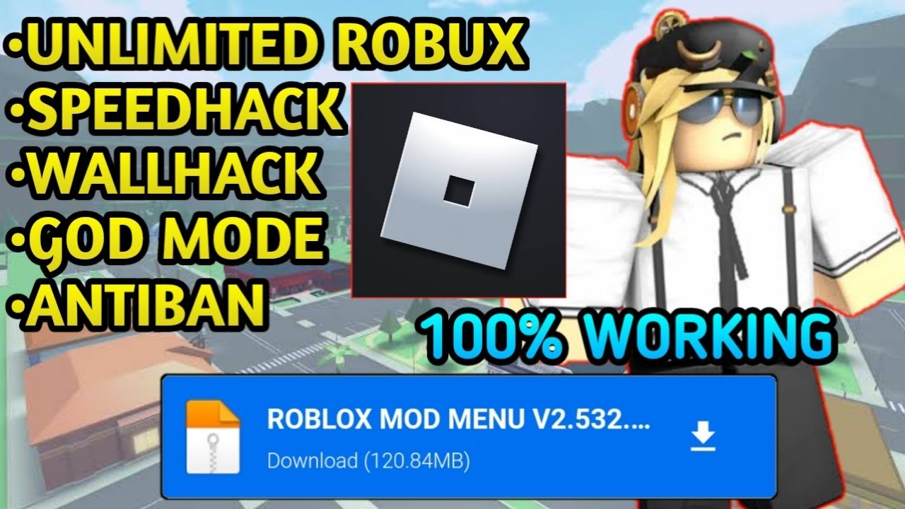 Roblox Mod Menu, v2.532.470, ✓Free Robux, God Mode, Speedhack, Antiban