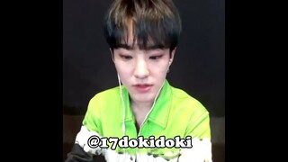OP cant hear him well and Hoshi just straight up devour the mic 😭#seventeen #hoshi#scoups #woozi #dk