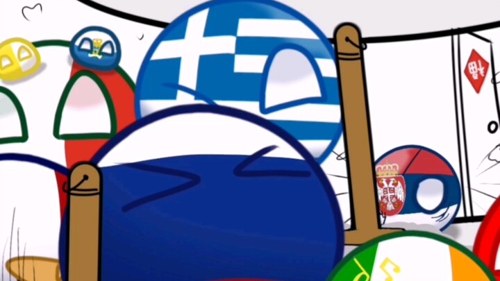 Polandball's cleaning time