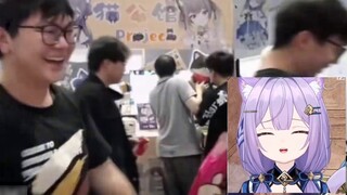 They bowed their heads to each other! BW actually did this kind of thing in public...