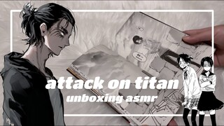 attack on titan manga unboxing [asmr] ♡🌷