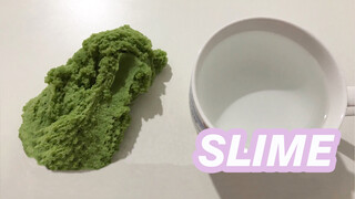 Hasil Campuran Slime Bailu Cloud Girl dan Matcha Salju Setelah Dicuci