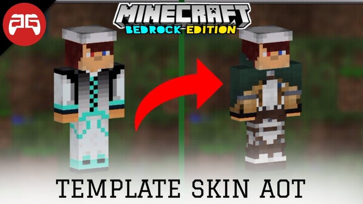 🔴CARA MEMASANG TEMPLATE SKIN AOT DI MINECRAFT PE