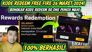 KODE REDEEM FREE FIRE TERBARU 26 MARET 2024 HARI INI | KODE REDEEM FF TERBARU 26 MARET 2024