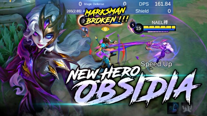 REVIEW HERO BARU OBSIDIA,DAMAGENYA HARAM BANGET?! MARKSMAN TERUNIK SIH INI🤔