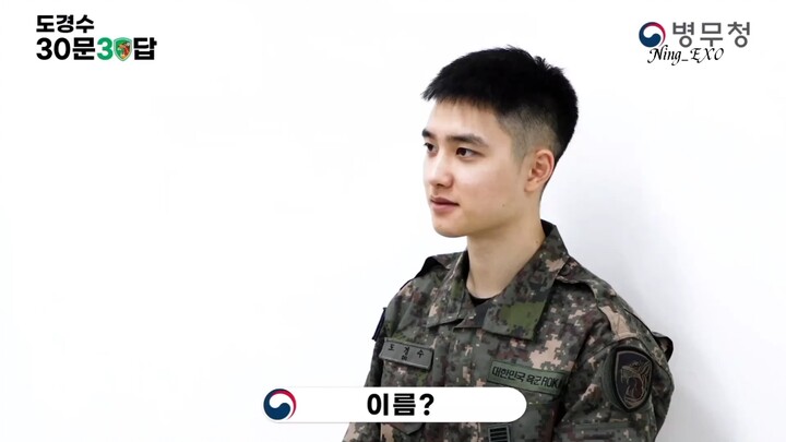 [Do Kyung-soo] 201120 EXO D.O. Full Chinese-Subbed Version of 30 Questions & 30 Answers