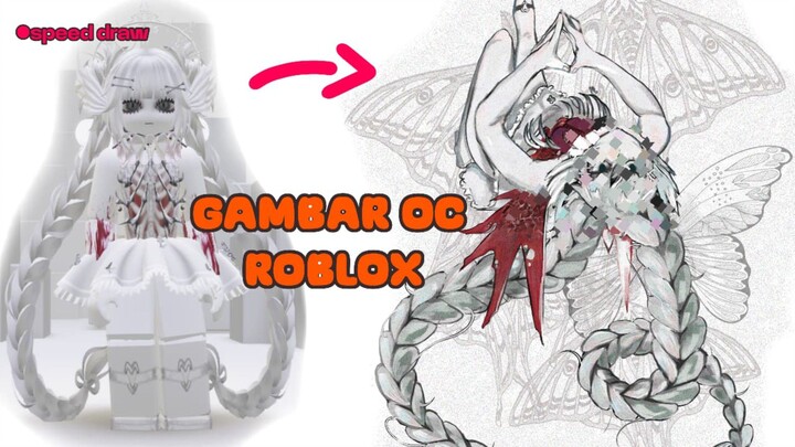 Dari avatar Roblox menjadi Anime 🕸🦴 •Speed Draw