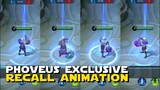 PHOVEUS EXCLUSIVE RECALL ANIMATION | PLAYING WITH HIS BALL! | MOBILE LEGENDS UPCOMING UPDATE
