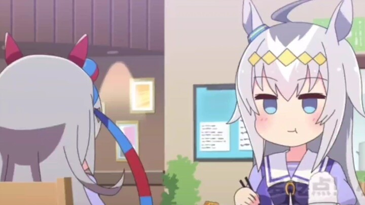 Oguruma menyarankan Tamamo untuk makan lebih banyak
