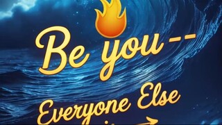 BE YOU - MOTIVATIONAL SPEECH