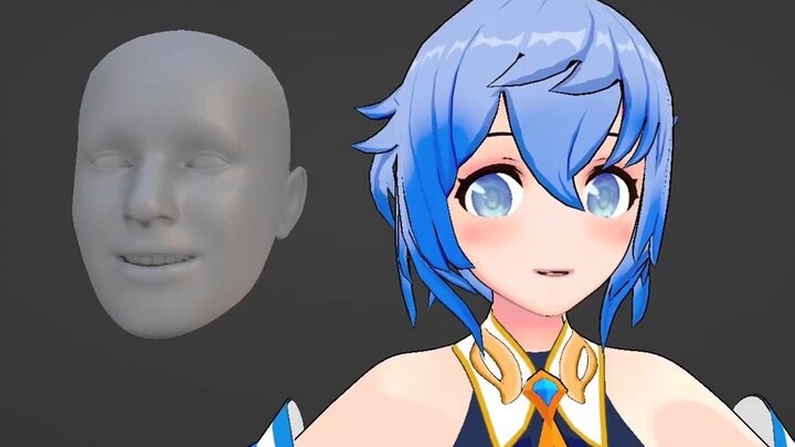 CG character artist brings --Blender "Genshin Impact" style two-dimensional character animation ~ fr