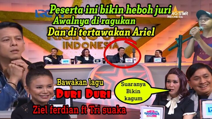 Awal Nya Semua Juri Tertawa‼️Ending Nya Ariel Pun Terkejut,Dengan Suaranya||Parodi