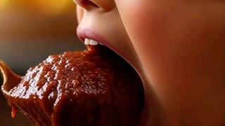 little children eating cakes with cream