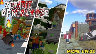 ZOMBIE APOCALYPSE Addon MCPE 1.19.22 - Minecraft Bedrock Indonesia