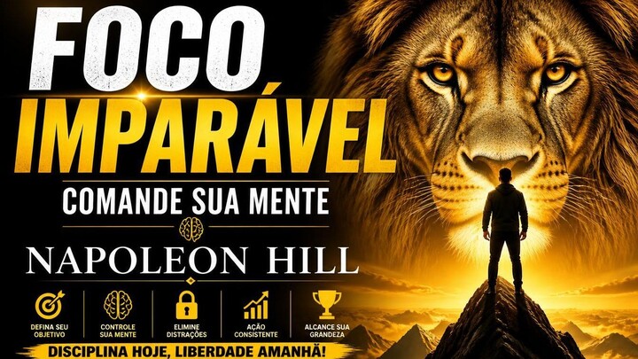 FOCO IMPARÁVEL  COMANDE SUA MENTE | NAPOLEON HILL