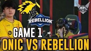 GAME 1 : ONIC ESPORTS vs REBELLION | MPL INDONESIA S10