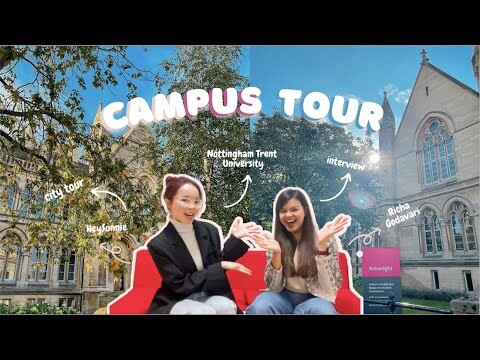 Du Học Anh 🇬🇧 | NTU City Campus Tour | Thăm Trường Đại Học Ở Anh | Phỏng Vấn Bạn Bè Quốc Tế