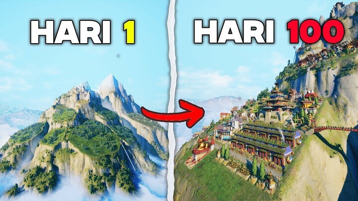 100 Hari Membangun Desa Di GUNUNG EXTREME Dari 0 - Laysara Summit Kingdom