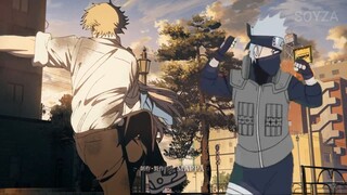 kakashi join with denji & power