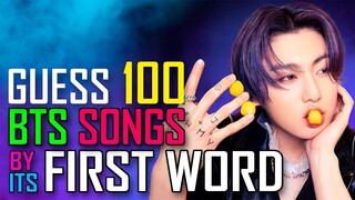 [KPOP GAME] CAN YOU GUESS THE BTS SONG BY ITS FIRST WORD