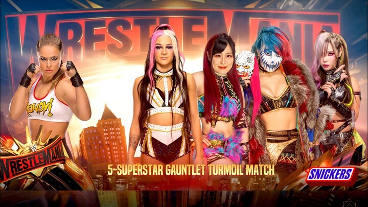 WWE 2K24 | Ronda Rousey Vs Iyo Sky + Dakota Kai + Asuka + Kairi Sane - Gauntlet Match