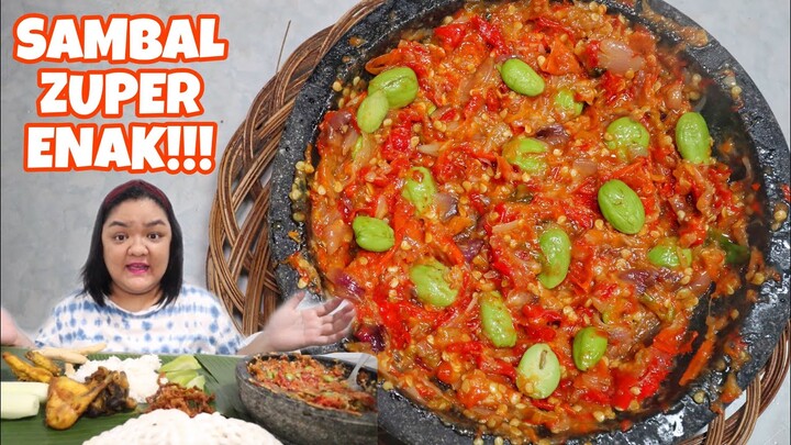MUKBANG SAMBEL TERASI + LIWETAN BIKIN SENDIRI!! ENAK BANGET 😋