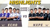 NXPE vs ECHO Highlights | (FILIPINO) MPL-PH S8 Week 3 Day 2 | MLBB