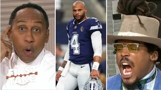 FIRST TAKE | Cowboys season is OVER! - Stephen A. & Cam Newton DESTROY Dak Prescott history contract