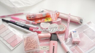 a pink stationery haul + giveaway | ft. stationery pal