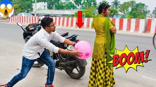 Crazy Popping Balloon Prank - เล่นตลกยางเจาะด้วย Popping Balloons Blast 4 ความสนุก 4 นาที