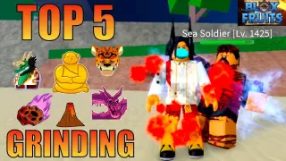 Top 5 Best Grinding Fruits in Bloxfruits |First Sea