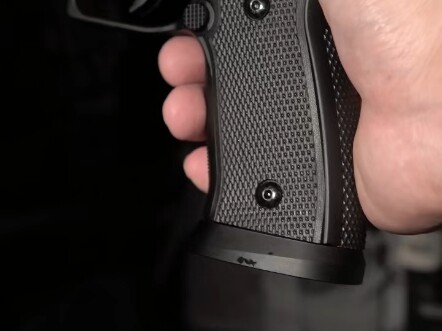 The SIG Sauer laser model has a very shocking recoil.