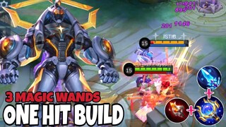 GATOTKACA 1 HIT BUILD USING 3 MAGIC WANDS!! 😱