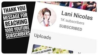 HOW LONG IT TOOK ME TO REACH 1K YOUTUBE SUBSCRIBERS | MY YOUTUBE JOURNEY | THANK YOU MESSAGE