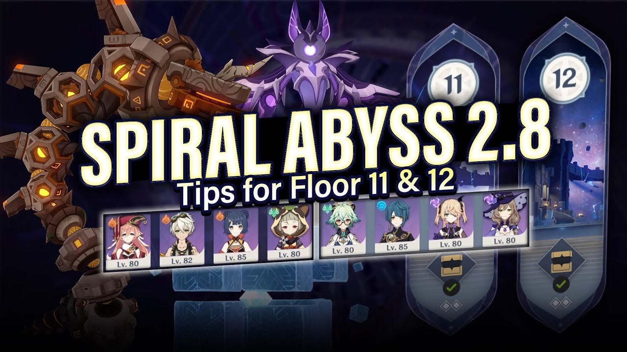 How To Beat 2 8 Spiral Abyss Floor 11 12 Tips Guide F2p Friendly Teams Genshin Impact Bilibili