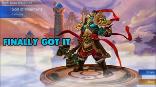 I SPENT 4000 DIAMONDS FOR BALMOND COLLECTOR GOD OF MOUNTAINS SKINS || MLBB