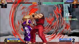 KOF15　世界1位リョウサカザキ　中段から19Hitコンボ　上下の揺さぶりが上手すぎる