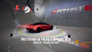 Asphalt 8: Airborne / Wild Racing 8 (A8) Update 76 | Quick Test Drive - Arrinera Hussarya 33