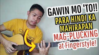 Finger Exercises para gumaling sa pag-Plucking at Fingerstye(Guitar Lesson for Beginners)