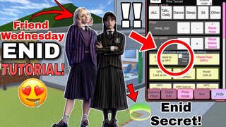شخصيه Enid صديقه وينزدايSecret Tutorial How to Get Enid his friend Wednesday addams in Sakura School