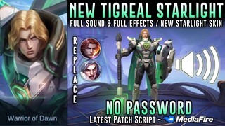 Tigreal Galactic Marshal Starlight Skin Script No Password | Full Sound & Full Effects | MLBB